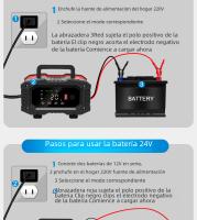 Cargador De Batería Automático Inteligente 12v/24v Para Coche Con Reparación De Pulso Para Agm Gel Wet Lead Acid Carga 7-segundo - details 23