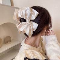 Grande Pinza Para El Cabello Con Lazo Nueva Moda Color Sólido Negro Herramientas De Estilo Para Mujer Y Niñas Accesorios De Cabello - details 8
