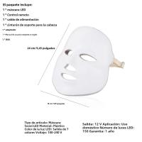 Máscara Facial LED De 7 Colores Sin Tratamiento De Cuello Terapia De Luz LED Rejuvenecimiento Fotón Máquina De Belleza Para La Piel Firme - details 10