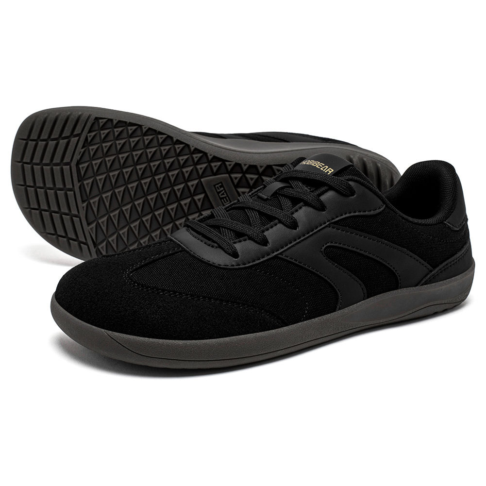 Zapatillas De Entrenamiento HOBIBEAR Para Hombre Y Mujer Sin Dedos Anchos Zer Drop Minimalista De Lona Antideslizante Con Cordones Para Caminar