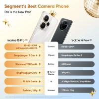 Teléfono - realme 15 Pro 5G Global version, 12 GB + 256 GB, Todo a 50 MP, Todo a 4K a 60 fps, IP69, AI Party Mode, AI Edit Genie, Procesador Snapdragon® 7 Gen 4, Pantalla HyperGlow 4D Curve+ de 144 Hz, Batería Titan de 7000mAh - details 0