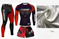 Conjunto De 3 Piezas De Lucha Bruta Jiu Jitsu MMA Camiseta + Pantalones Muay Thai Boxeo Shorts Deportivos Para Entrenamiento - details 0