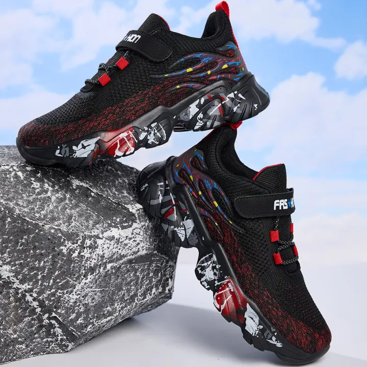 Zapatos Para Niños Y Niñas Transpirables Y Antideslizantes Para Correr Y Escuela Zapatos Deportivos Casuales Para Estudiantes Con Suela De EVA Talla Verdadera - 1