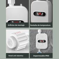 Juego De Cabezal De Ducha Térmico Sin Tanque Ajustable Para Baño Impermeable Máquina De Calentamiento Instantáneo Para El Hogar - details 7