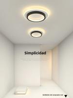 Lámpara De Techo Moderna Y Sencilla LED Decorativa Nórdica Luces De Interior Para Sala De Estar Dormitorio Pasillo Material Metálico Y Acrílico - details 0