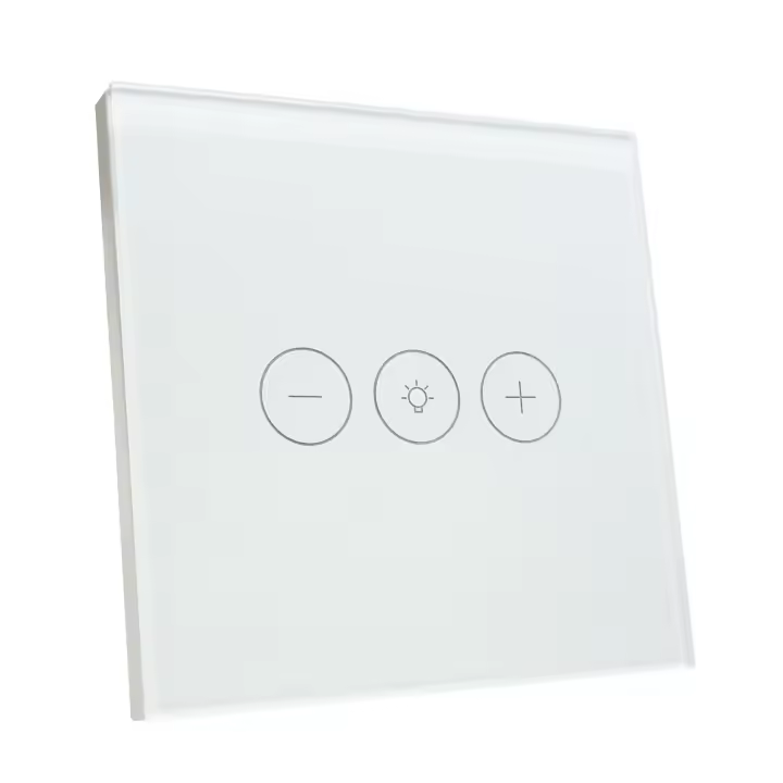 LED ATOMANT Regulador de Cristal Inteligente Wifi, Regulador luz de pared, Control Mediante APP Smart Life, Compatible con Alexa y Google Assistant, Pulsador Tactil Atenuador Iluminacion - 1