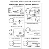 Gauge De Coche LED 52mm 7 Colores Boost/Temperatura De Agua/Temperatura De Aceite/Presión De Aceite/Voltímetro/Área De Combustible/EGT/Tachímetro RPM +Gauge Pods - details 25