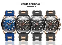 Reloj Deportivo De Lujo Para Hombre LIGE 2025 Reloj De Cuarzo Impermeable Con Cronógrafo Y Fecha Correa De Silicona Moda Casual - details 12