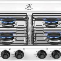 COCINA - ESTUFA DE GAS - PORTATIL - FACIL DE USAR - TRANSPORTAR - MARCA ROYAL SWISS - 4 QUEMADORES - details 0