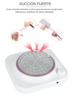Coleccionador De Polvo De Uñas 4500RPM Con Filtro Reutilizable Ventilador De Vacío Potente Para Técnico De Uñas De Acrílico - details 9