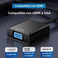 Cable Convertidor HD 1080P HDMI a VGA Con Audio Y Alimentación Para Tablet Laptop PC TV Adaptador HDMI Macho a VGA Hembra - details 0