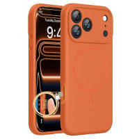 Funda De Silicona Mate Líquida Para iPhone 17 16 15 14 pro Max plus Air Case Con Carga Inalámbrica Magnética Compatible Con Magsafe Cubierta Suave - details 10