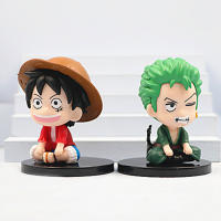 Figura De Acción Anime One Piece Luffy Zoro PVC Kawaii Decoración De Escritorio Para Niños Regalos De Festivales Modelo De Animación Cartoon - details 2