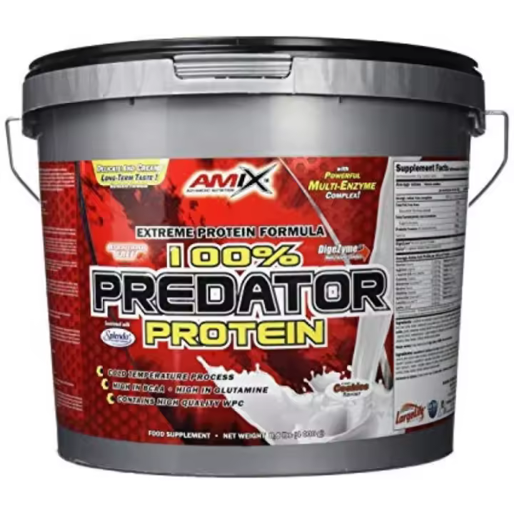 Predator Protein 4 kg Proteína de Alta Calidad para Crecimiento Muscular y Recuperación AMIX™ - 1