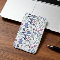 Funda Protectora Para Tarjetas De Acceso Y Comida Moderna Rosa Con Herramientas De Médico Y Enfermera Estilo Clásico Unisex - details 21