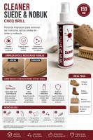 CLEANER SUEDE & NOBUK CHEQ BRILL 150 ml – Limpiador Potente para Ante y Nobuck – Elimina Manchas y Suciedad - details 2