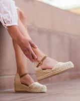 Paloma Wang Sandalias alpargatas de cuñas para mujer con plataforma y plantilla almohadilla - details 6