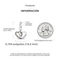 Beadas De Corazón Colorido En Plata Para Joyería De Pulsera Y Collar Con Encanto Para Chicos Y Chicas Accesorios De Moda Irregular - details 21