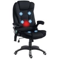 Vinsetto sillón de oficina sillón de masaje con función de calor sillón ejecutivo con función de masaje silla giratoria de altura regulable silla gaming ergonómica masaje 68 x 72 x 110-120 cm - details 0