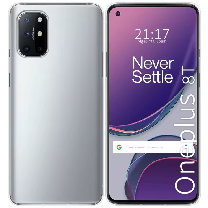 Tumundosmartphone Funda Silicona Gel TPU Transparente para OnePlus 8T 5G - 1