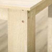 HOMCOM Mesa de Comedor para 4-6 Personas, Mesa de Cocina Rectangular, Estilo Moderno, para Salón, 120x69x75 cm, Roble - details 3