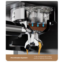 Cafetera todo en uno HiBREW H20 con molinillo integrado, extracción dual caliente y fría, presión de 20 bar, ajuste de molienda de 20 niveles, varilla de vapor para latte, depósito de agua de 1,4 L, control táctil inteligente - details 8