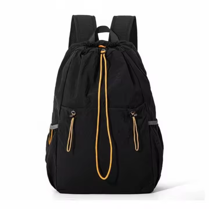 Mochila De Cordón Resistente Al Agua De Nylon Oxford Para Actividades Al Aire Libre Con Varios Bolsillos Adecuada Para Aventuras - 1