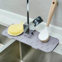 Alfombrilla De Fregadero Ecológica De Silicona Protector De Encimera Absorbente Para Grifo Y Drenaje De Cocina Accesorio Para El Hogar - details 6