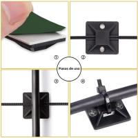 50/100pcs Soporte Para Cables Durable Clip Abrazadera Organizador De Cable Para Tablero De Pedales Gestor De Cableado Exterior - details 8