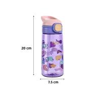 Botella De Agua Para Niños De 600ml Con Taza Y Pajita Portátil Para Viajes Deporte Y Fitness Material Plástico Reutilizable - details 1