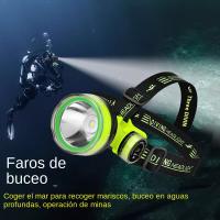 Linterna De Buceo Recargable Portátil 350m Submersible Impermeable LED Super Brillante Para Pesca Con Cabeza De Diver - details 1