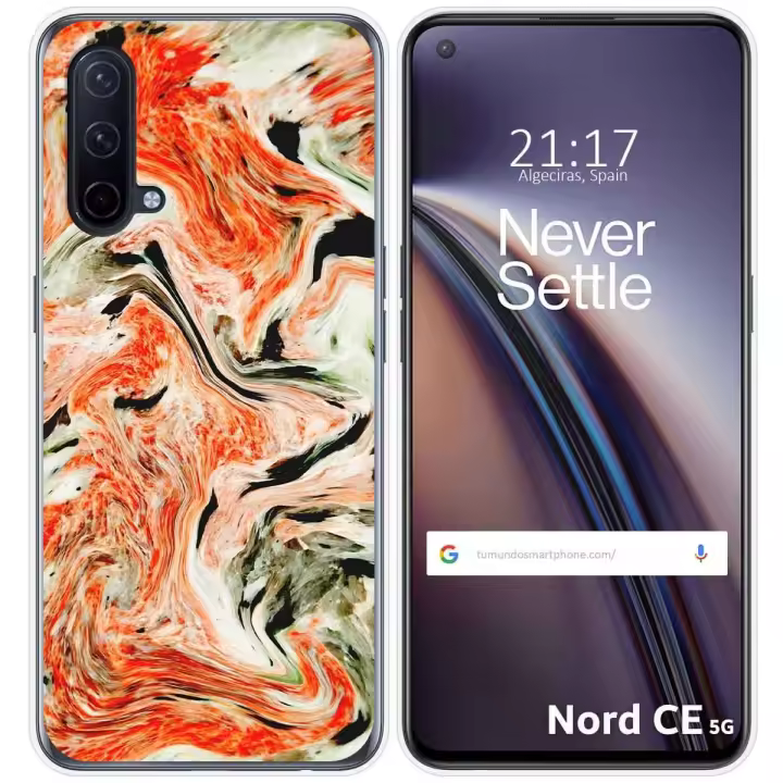 Funda Silicona para OnePlus Nord CE 5G diseño Mármol 12 Dibujos - 1
