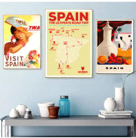 Pintura En Lienzo De Viaje a Madrid Y San Sebastián Estilo Vintage Calcomanías De Pared Recubrimiento Para Decoración Del Hogar Regalo - details 3