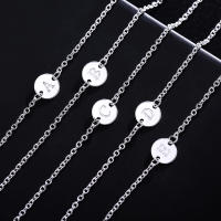 Pulsera De Plata 925 Con 26 Letras Para Mujer Joyería De Personalidad Para Boda Y Fiesta Encanto Pulsera Moda - details 2
