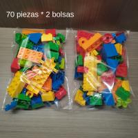 Juego De Bloques De Construcción Grandes 140PCS Para Niños Creativo Set De Bloques Coloridos Básicos De Plástico ABS Juguete DIY Para Bebés Navidad - details 1