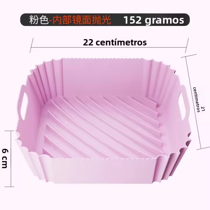 Silicona Cesta De Panal Para Airfryer Repasador De Olla Reutilizable Accesorios De Alimentos Protector De Molde De Hornear Utensilios De Cocina - 1