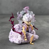 Figura De Anime One Piece Luffy Nika Sentado 13cm Estatua Coleccionable Decoración De Escritorio Regalo Modelo Bandai - details 2