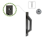 CA Tirador funcional y CómodeITO Tirador de Aluminio Negro para Puertas correderas-200x24.5x42.5mm - details 0