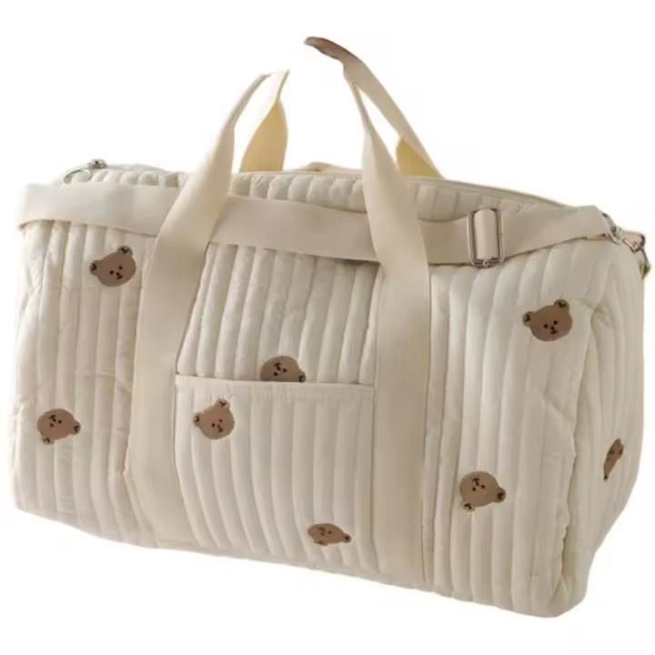 Om Home Bolsa de almacenamiento – Bolso multifuncional para mujer – Bolso de maternidad – Bolso de viaje – Bolso de fin de semana – Bolso para mamás – Bolso de hombro/bolso tote – Apto para llevar en la mano, al hombro o cruzado – Ideal para la preparació - 1