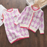 Conjunto De Ropa De Niña Melario Princesa Cartoon Suéteres Y Abrigos Con Volante 2PCS Ropa De Invierno Para Niñas Talla 4-6Años - details 16