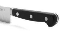ARCOS Opera - Cuchillo Santoku Alveolado (140 mm) - Acero Inoxidable Forjado Nitrum® - Mango Negro de Polioximetileno (POM) - details 2