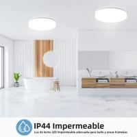Lámpara De Techo LED Minimalista Redonda Para Ahorro De Energía 18/24/36/48W Luz De Vivienda Para Sala De Estar Corredor Estilo Moderno Color Blanco - details 5