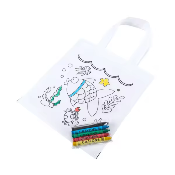 pack de 10 bolsa para colorear los niños regalo ideal para cumpleaños ,bautizo,comunion.stamina - 1