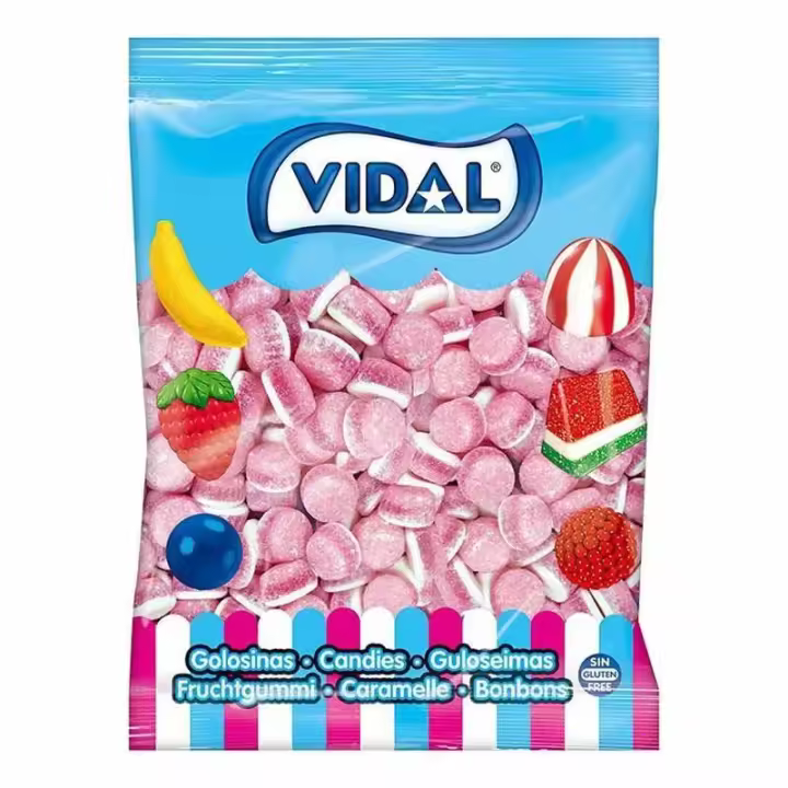GOMINOLAS TARTITAS FRESA VIDAL BOLSA 250 UNDS SIN GLUTEN - 1