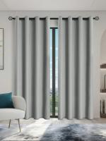 1pc Cortinas De Blackout Total 100% Con Grommets Para Sala De Estar Y Dormitorio Material De Poliéster Resistente Al Químico - details 1