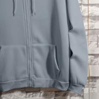 Sudadera De Mujer Con Capucha Y Cremallera De Primavera Otoño Color Sólido Manga Larga Bolsillos Cierre De Cremallera Exteriores - details 41