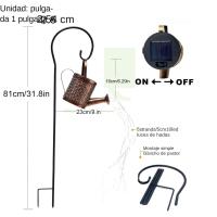 Lámpara Solar Decorativa Para Jardín Con Botella De Riego En Color Cálido 1 PC Luz De Jardín Colgante De Luces Solares - details 0