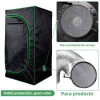 2Pcs/Set Cubiertas De Ventilación Para Plantas Con Cinta Elástica Y Hebilla Fija Cubiertas Insecticidas Para Invernadero Tela De Cultivo Verde - details 1
