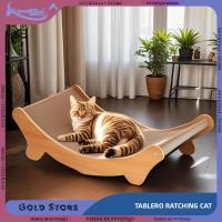 Juguete Para Gatos U-Shaped Tablero De Rasguñar Resistentes Al Desgaste Y Al Rasguño Asiento De Descanso Para Gatos Material De Madera - details 1