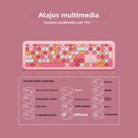 Mofii Combo De Teclado Y Ratón Inalámbrico Slim Compacto 2.4G USB Teclado De Tamaño Completo Con Ratón Inalámbrico 110 Teclas Para Desktop Laptop Tablet - details 6